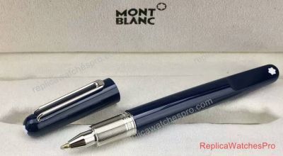 Replica Montblanc M Marc Newson Rollerball Blue & Silver Clip